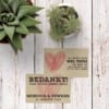 Bedankje Modern / Vintage Hart gebruikt een handgetekend hartje op een mooie achtergrond als basis. Te gebruiken bij bedankje op bruiloft.